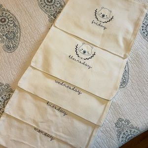 Custom Embroidered set of bear bags
